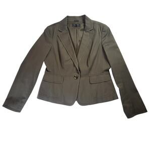 Talbots Petites Dark Green Stretch Blazer Women's Size 12P
